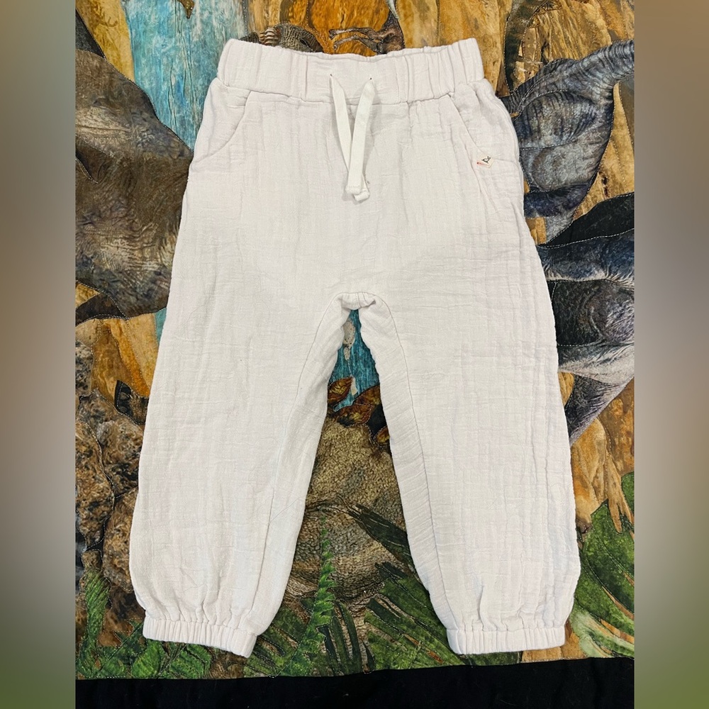 Me & Henry linen joggers 3-4T